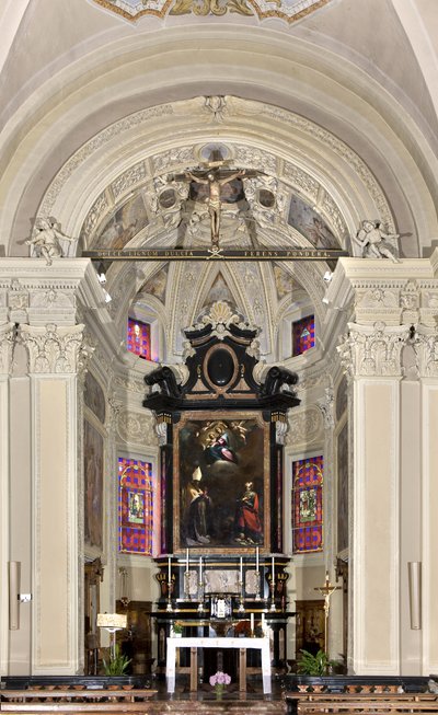 Vista do presbítero, Igreja de Santi Nazaro e Celso, Brienno, Como, Lombardia, Itália (foto) de Andrea de Passeri