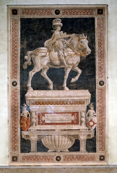 Monumento Equestre a Niccolo da Tolentino (fresco destacado de Andrea del Castagno