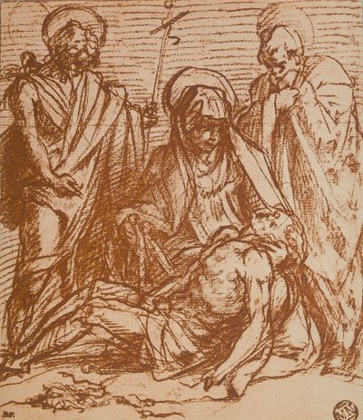 Cristo morto nos braços das Virgens (Pieta) de Andrea del Sarto