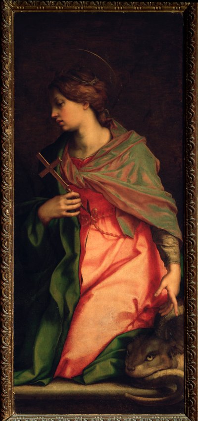 Santa Margarita de Antioquia, Altarpe de Santa Agnes (Pintura,1525-1528) de Andrea del Sarto