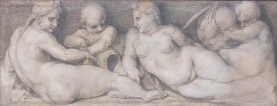 Cena com figuras no estilo clássico de Andrea del Sarto