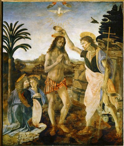 Batismo de Cristo de Andrea del Verrocchio