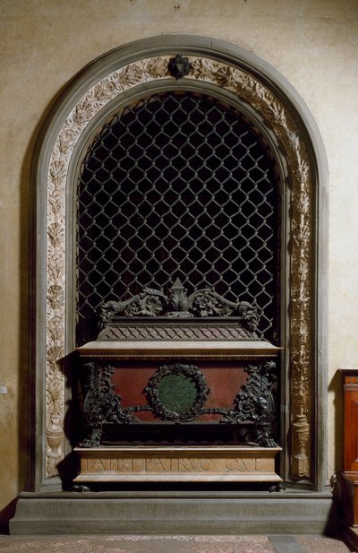 Monumento funerário de Piero e Giovanni de Medici, filho de Cosimo de Medici, o mais velho de Andrea del Verrocchio