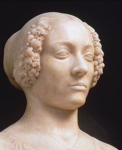 Mulher, com, um, buquet, c.1475-80, detalhe mármore, de, 434102 de Andrea del Verrocchio