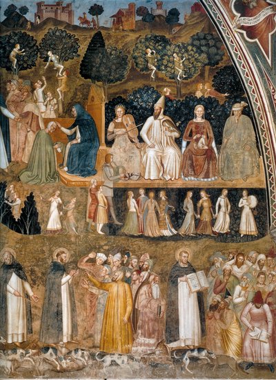 Triunfo da Igreja, Igreja Militante e Triunfante Título(s) alternativo(s):  Alegoria da Igreja Ativa e Triunfante e da Ordem Dominicana de Andrea di Bonaiuto