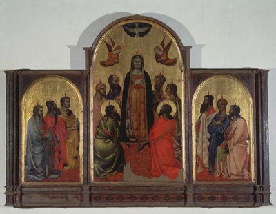 Pentecostes (tempera no painel) de Andrea di Cione Orcagna