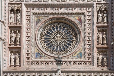 RosÈ, janela, santa maria, Assunta, catedral, orvieto, úmbria, itália de Andrea di Cione Orcagna