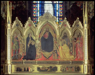 O Retábulo de Strozzi, 1357 (painel) (veja 75592-6 para detalhes) de Andrea di Cione Orcagna