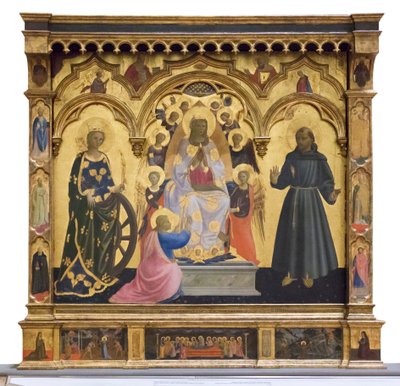 Nossa Senhora da Cintola com Santa Catarina e Francisco de Andrea di Giusto Manzini