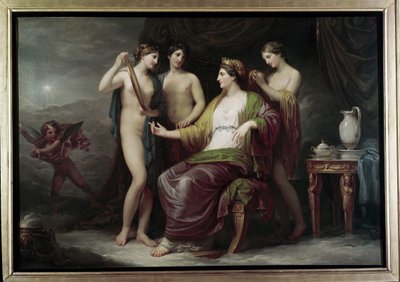 O toucador de Juno (Óleo sobre tela) de Andrea the Elder Appiani