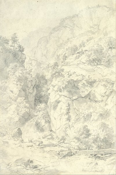 Paisagem Montanhosa de Andreas Achenbach