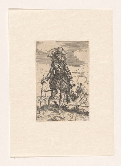 nobre espanhol em uma paisagem de Andreas Bretschneider