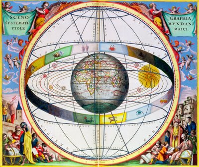 Mapa de contações cristãs, 1660-1661 de Andreas Cellarius