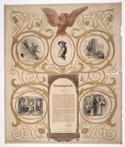 Cartaz do livreiro para a História de Uglspil de Andreas Flinch