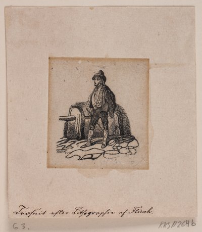 Um inquilino (?) (após litografia) de Andreas Flinch