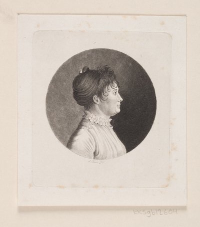 Retrato feminino desconhecido de Andreas Flint
