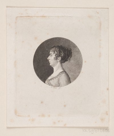 Retrato feminino desconhecido de Andreas Flint