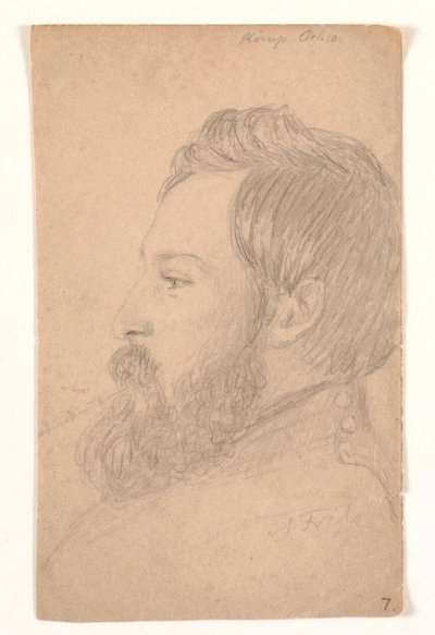 Perfil de retrato masculino à esquerda de Andreas Fritz