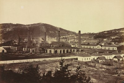 Siderurgia em Reschitza, c. 1860 de Andreas Groll