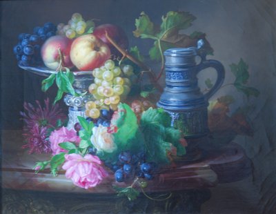 Alemão: Flores e frutos com jarro de Andreas Lach