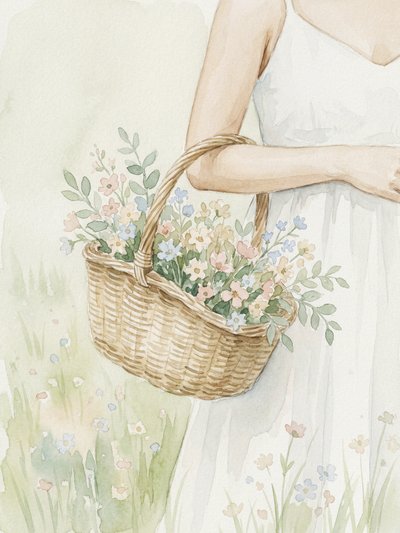 Cesto de flores silvestres de Andreas Magnusson