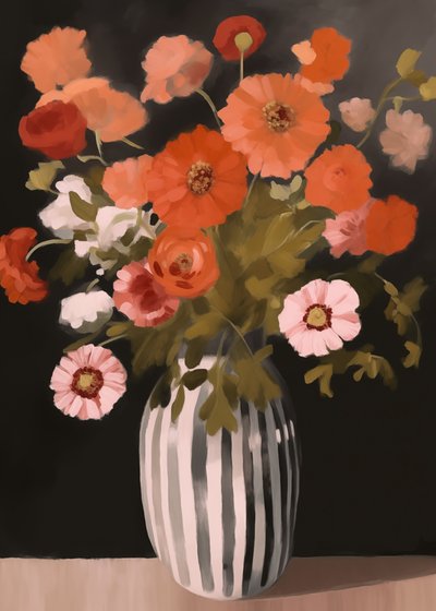 Natureza morta floral elegante de Andreas Magnusson