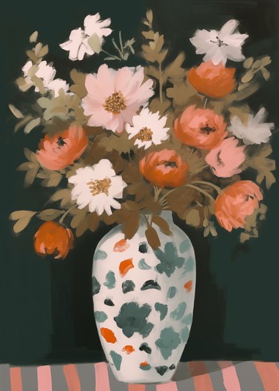 Flores vibrantes num vaso de Andreas Magnusson