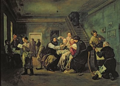 Uma casa de comer, 1859 de Andrei Andreevich Popov