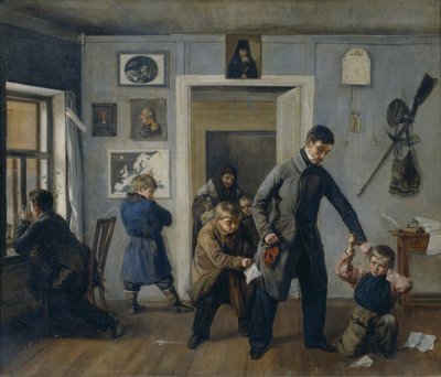 Na escola, 1854 de Andrei Andreyevich Popov