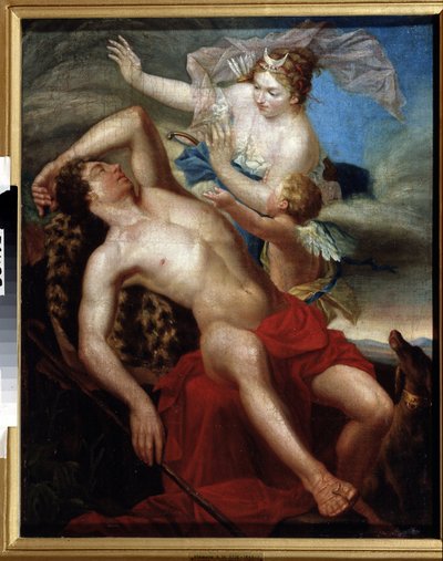 "Selene et Endymion" Peinture d