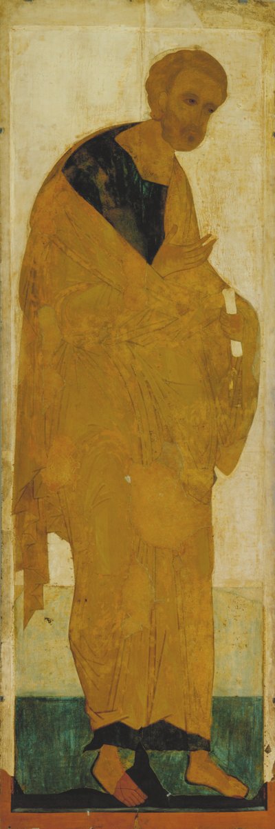 O Apóstolo Pedro Da Faixa De Deesis, ca 1408 de Andrei Rublev