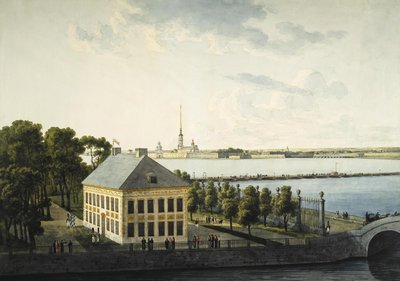 Vista do Palácio de Verão de Pedro I, 1809 de Andrei Yefimovich Martynov