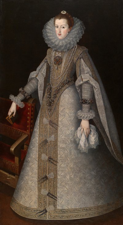 Rainha Margaret da Espanha, c. 1610. de Andres Lopez Polanco