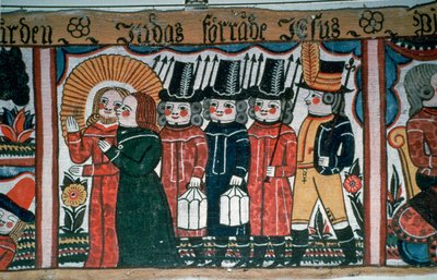 Representação da prisão de Cristo, século 19 de Andres Palsson