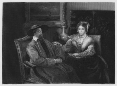 Leitura a seco, a partir da imagem na Galeria Vernon (gravura) de Andrew (after) Geddes