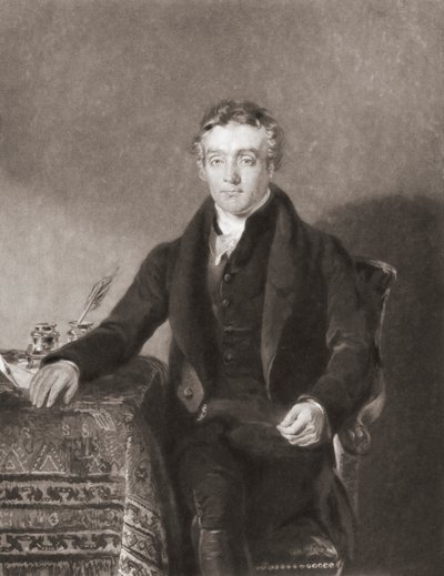 Thomas Chalmers. Retrato. (impressão) de Andrew (after) Geddes