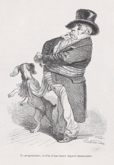 O Proprietário de Cenas da Vida Privada e Pública dos Animais, ca. 1837-47. de Andrew Best Leloir