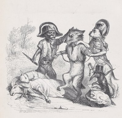 O autor deste ataque é um lobinho delicado de Scenes from the Private an..., ca. 1837-47. de Andrew Best Leloir