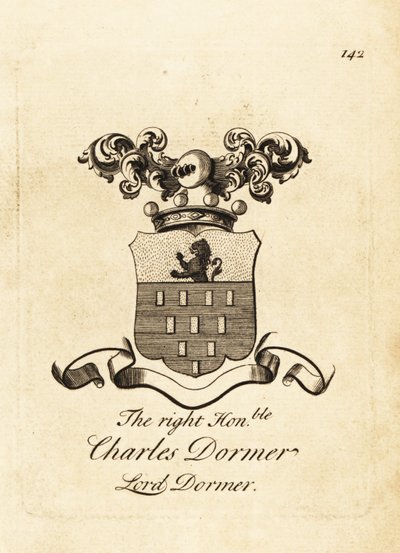 Brasão do Honorável Charles Dormer, Lord Dormer, 5º Barão Dormer de Andrew Johnston