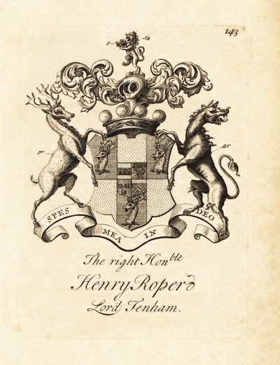Brasão do Honorável Henry Roper, Lorde Tenham de Andrew Johnston