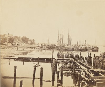 City Point, Virgínia, c.1861-1865 (impressão de albume) de Andrew Joseph Russell