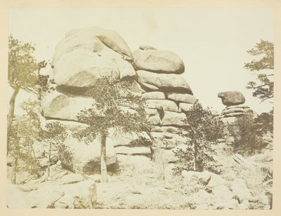 Rocha de Granito, Estação de Buford, Montanhas Laramie de Andrew Joseph Russell