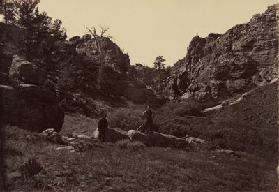 Placa 10. Portão do Diabo, Cânion de Dale Creek, 1869 (foto) de Andrew Joseph Russell