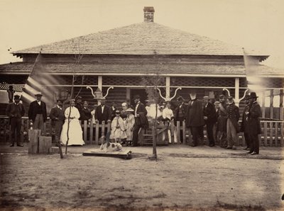 Placa 11. General Grant e grupo em Fort Sanders, 1869 (foto) de Andrew Joseph Russell