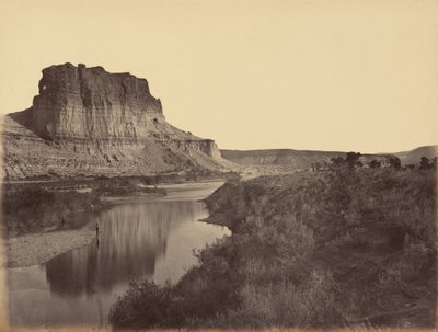 Placa 24. Castle Rock, Vale do Rio Verde, 1869 (foto) de Andrew Joseph Russell