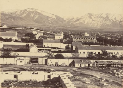 Placa 45. Salt Lake City, vista do topo do Tabernáculo, 1869 (foto) de Andrew Joseph Russell