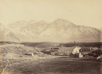 Placa 49. Fábricas de algodão e lã de Brigham Young, 1869 (foto) de Andrew Joseph Russell