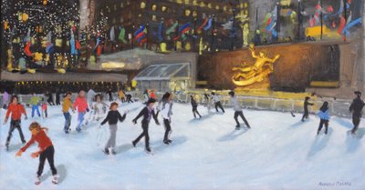 Noite, Rockerfeller Ice Rink, Nova Iorque, de Andrew Macara