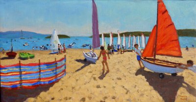 Empurrando o barco, Abersoch, 2016, de Andrew Macara