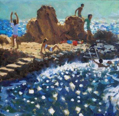 Faísca do mar,Rovinj,2016(óleo sobre tela) de Andrew Macara